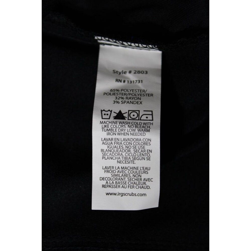 EDGE by IRG black women's scrub top | Size Small - Picture 8 of 9
